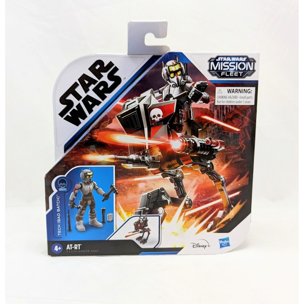 Star Wars Mission Fleet Tech (Bad Batch) AT-RT Ambush Action Figure and Vehicle
